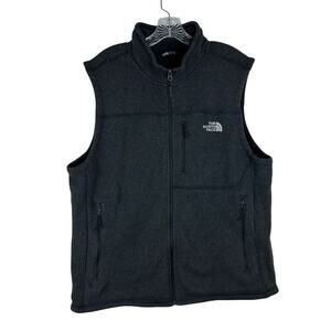 The North Face Men's Fleece Gordon Lyons Vest Size XL Gray Zip Pocket Outdoors